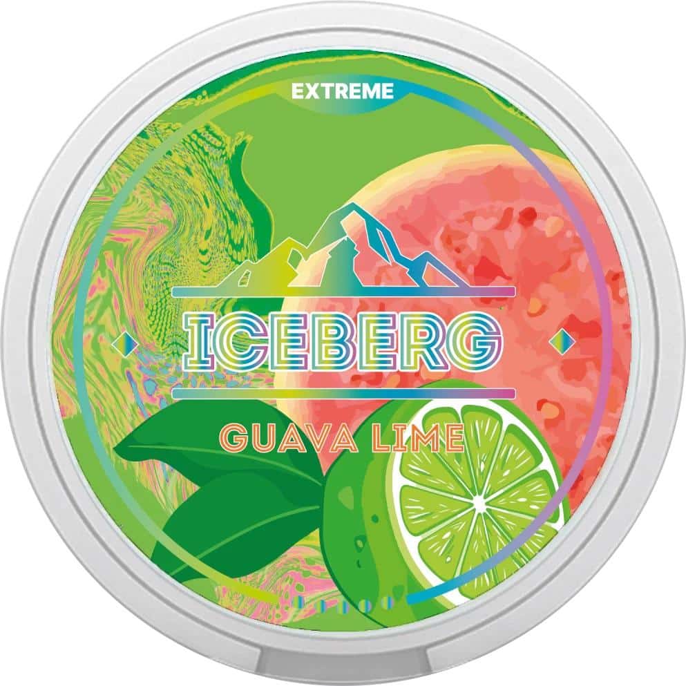 iceberg guava lime snus nicotine pouches the pod block