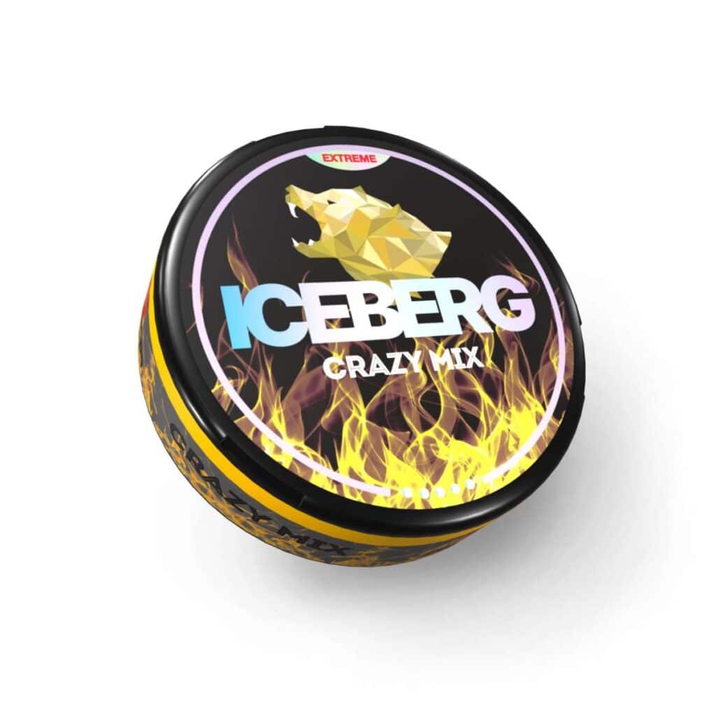 iceberg ultra crazy mix snus nicotine pouches the pod block