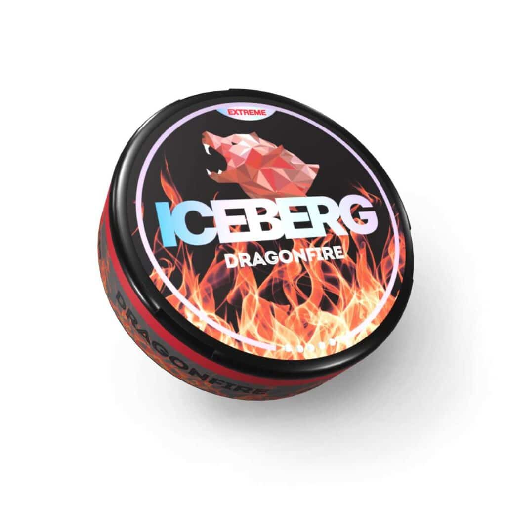 iceberg ultra dragon fire snus nicotine pouches the pod block