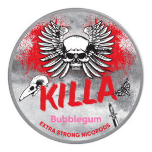 killa Bubblegum snus nicotine pouches the pod block