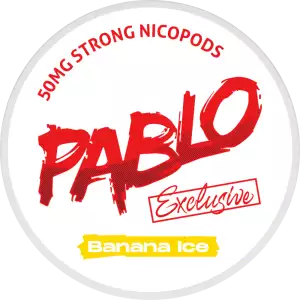 pablo banana ice snus nicotine pouches the pod block