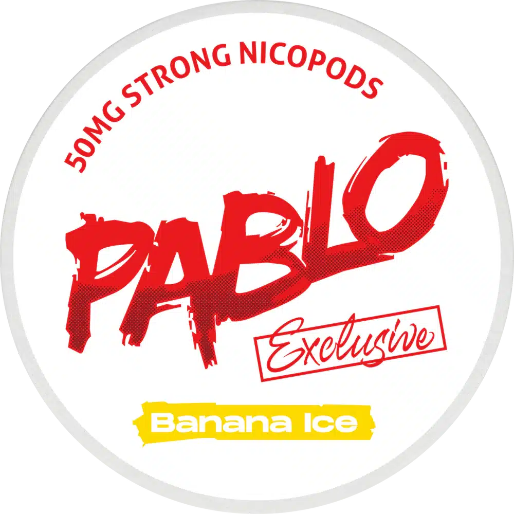 pablo banana ice snus nicotine pouches the pod block