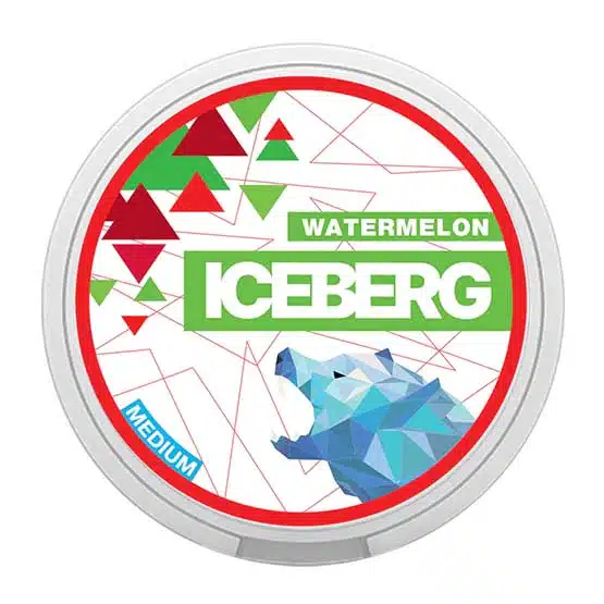 iceberg light watermelon snus nicotine pouches the pod block new