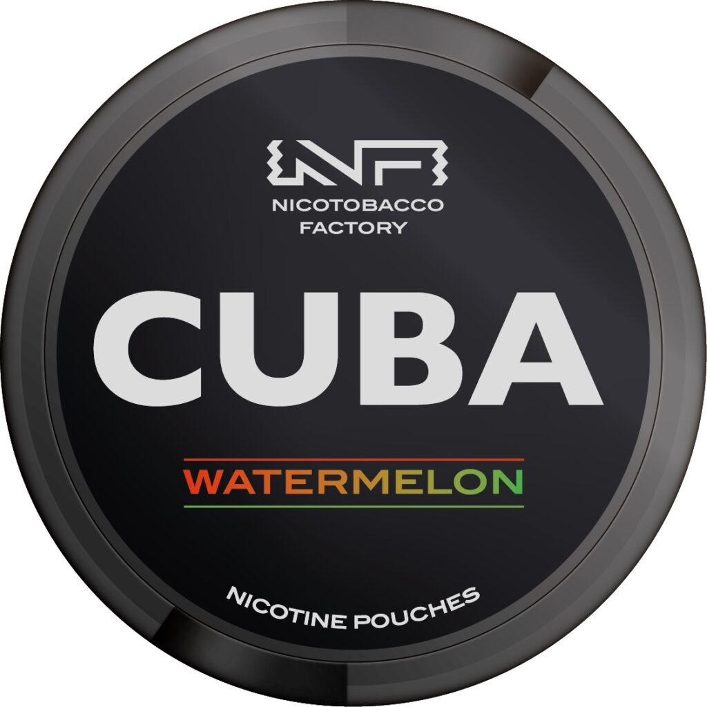 cuba black line double watermelon nicotine pouches the pod block new