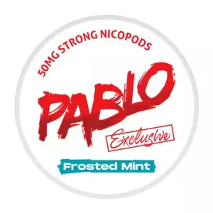 pablo frosted mint snus nicotine pouches the pod block