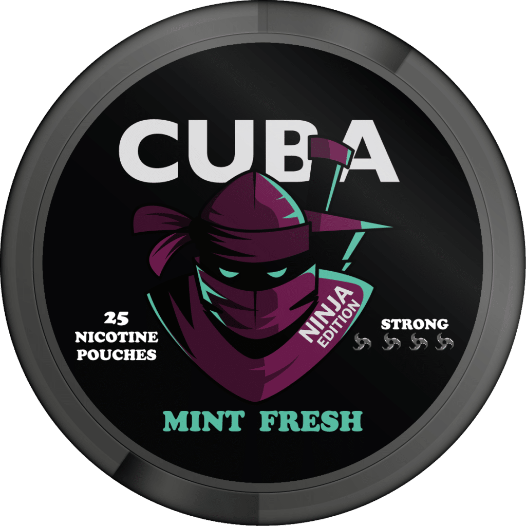 cuba ninja 150mg mint fresh snus nicotine pouches the pod block new