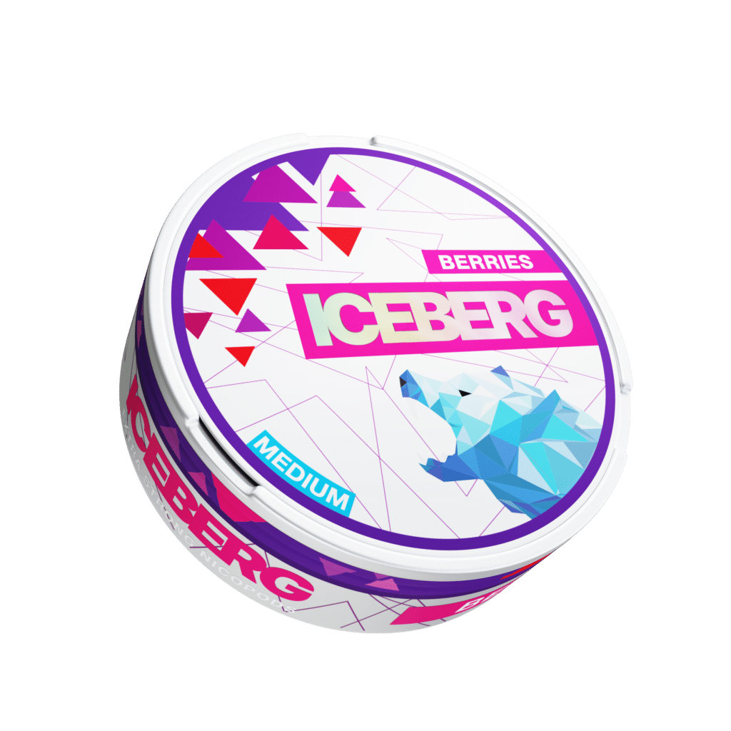 iceberg light berries snus nicotine pouches the pod block new