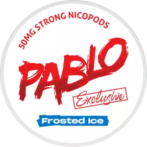 pablo frosted ice snus nicotine pouches the pod block