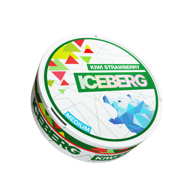 iceberg light kiwi strawberry snus nicotine pouches the pod block new