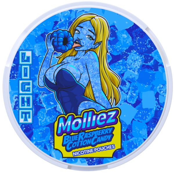 Molliez Blue Raspberry Cotton Candy