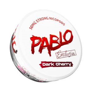 pablo dark cherry snus nicotine pouches the pod block